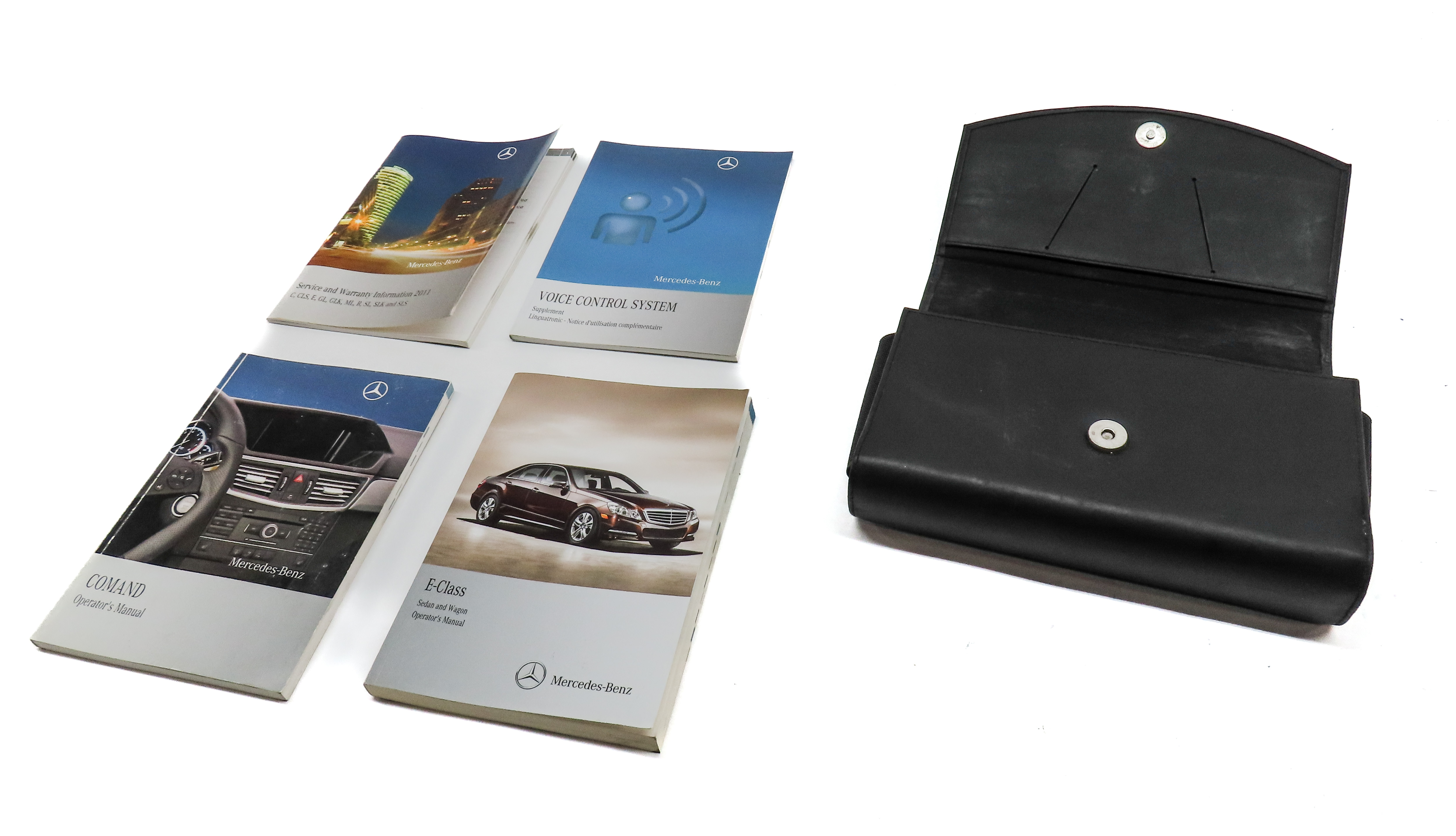 2012 MERCEDES E350 (W212) 3.5L (276.952) OWNER'S MANUAL BOOKLET SET/5 w/CASE — exact item pictured